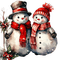 noel hiver bonhomme neige - png gratis GIF animasi