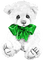 soave deco toy bear black white green - gratis png animeret GIF