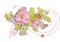 Pink green flowers deco [Basilslament] - Ingyenes animált GIF