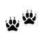 Animal paw prints - darmowe png animowany gif
