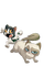 Grumpy cat and pokey - GIF animé gratuit