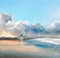 Rena Pastell Hintergrund Meer Strand - PNG gratuit GIF animé