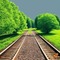 Countryside Railway with Trees - png grátis Gif Animado