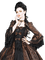 woman goth femme gothique - бесплатно png анимированный гифка