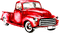 Vintage Red Truck - darmowe png animowany gif