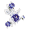 Blue flower.Fleur.Bouquet.Plants.Deco.Victoriabea - PNG gratuit GIF animé