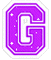 Kaz_Creations Animated Alphabet Purple G - Gratis geanimeerde GIF geanimeerde GIF