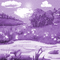 Y.A.M._Cartoons Landscape background purple - GIF animasi gratis GIF animasi