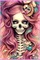 Pink skull - GIF animé gratuit