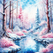 sm3 landscape winter cold blue gif animated - Бесплатный анимированный гифка анимированный гифка