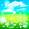 Y.A.M._Summer landscape background flowers - png gratuito GIF animata