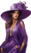 Женщина  фиолетовом - gratis png animeret GIF