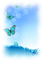 papillon bleu.Cheyenne63 - ingyenes png animált GIF
