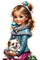 loly33 enfant chien noël - png gratis GIF animado