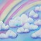 Pastel Rainbow and Clouds - zadarmo png animovaný GIF