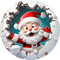 christmas santa by nataliplus - darmowe png animowany gif