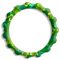 cadre cercle vert décoration_frame green circle decoration_tube - PNG gratuit GIF animé