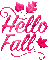 soave text autumn hello fall deco pink animated - Ücretsiz animasyonlu GIF animasyonlu GIF