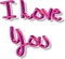 I Love You - PNG gratuit GIF animé