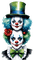 ♡§m3§♡ kawaii circus clowns fun green - nemokama png animuotas GIF