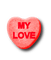 My Love.Candy.Heart.Red - PNG gratuit GIF animé