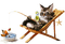 Gato pescando - Free PNG Animated GIF