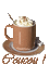coucou café crème - Безплатен анимиран GIF анимиран GIF