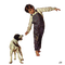country children with dog vintage dubravka4 - png gratuito GIF animata