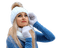 Зимняя девушка - безплатен png анимиран GIF