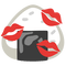 Onigiri with kisses emoji Kitchen love - GIF animado gratis