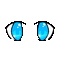eyes augen cartoon kawaii blue - Animovaný GIF zadarmo animovaný GIF