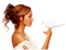 woman dove femme colombe - PNG gratuit GIF animé