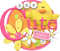 Kaz_Creations Easter Deco Tag Label Text One Cute Chick Circle Colours - PNG gratuit GIF animé