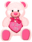 Teddy.Bear.Heart.Love.Text.Pink - PNG gratuit GIF animé