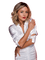 Woman Beige White - Bogusia - безплатен png анимиран GIF