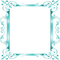 turquoise frame deco ornament  cadre turquoise - PNG gratuit GIF animé