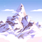 Steven Universe Snow Mountain Background - Бесплатни анимирани ГИФ