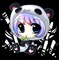 Chibi panda - bezmaksas png animēts GIF