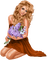 Woman with lilac. Leila - nemokama png animuotas GIF
