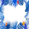 kikkapink tropical frame border - nemokama png animuotas GIF