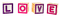 Blocks.Love.Text.Brown.White.Pink.Purple - 無料png アニメーションGIF