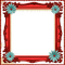 red deco scrap vintage frame - 免费PNG 动画 GIF