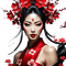 loly33 femme asiatique fleur - ingyenes png animált GIF