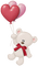 Kaz_Creations Valentine Deco Love Cute Teddy Bear - Free PNG Animated GIF