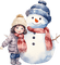 sm3 winter child snowman blue cute image png - PNG gratuit GIF animé