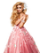 woman pink fashion dress - PNG gratuit GIF animé