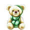 kikkapink teddy bear winter christmas - gratis png geanimeerde GIF