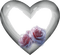 Coeur aux roses - GIF animé gratuit