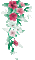 soave deco branch flowers animated pink green - Бесплатный анимированный гифка анимированный гифка