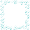 turquoise bubbles frame turquoise cadre - PNG gratuit GIF animé